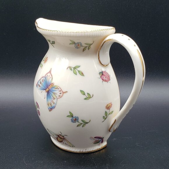 Skye McGhie Conservatory Fine Porcelain Butterfly Pitcher Wall Pocket - Picture 10 of 11